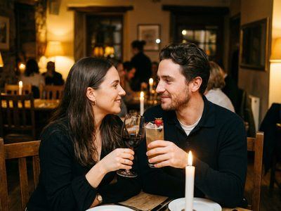 Romantic evening meeting